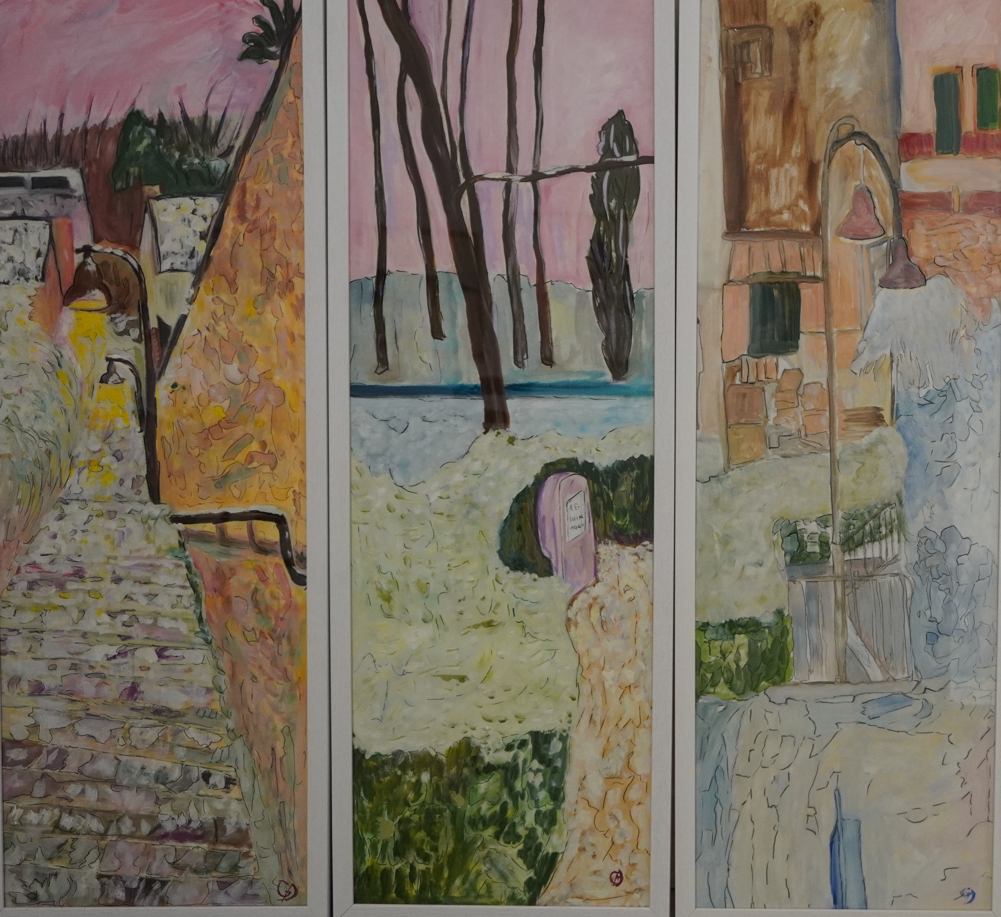 hiver 3 tableaux 81X54 cm